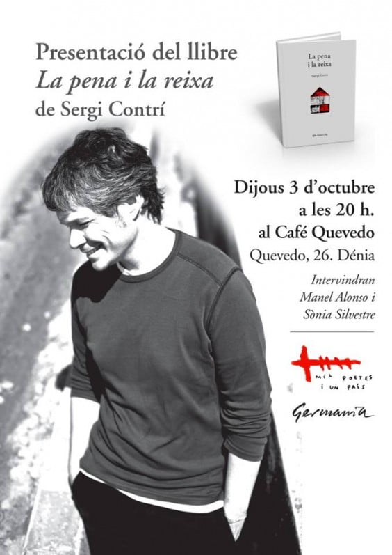 Sergi Contrí presenta La pena i la reixa, su primer libro de poemas en Café Quevedo