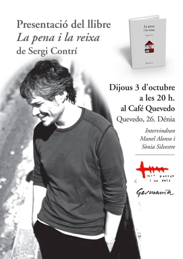Sergi Contrí presenta La pena i la reixa su primer libro de poemas en Café Quevedo