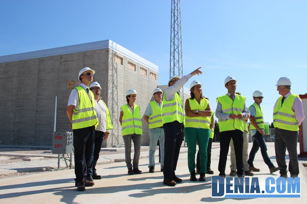 Visita de las autoridades a las obras de la subestación eléctrica de Dénia