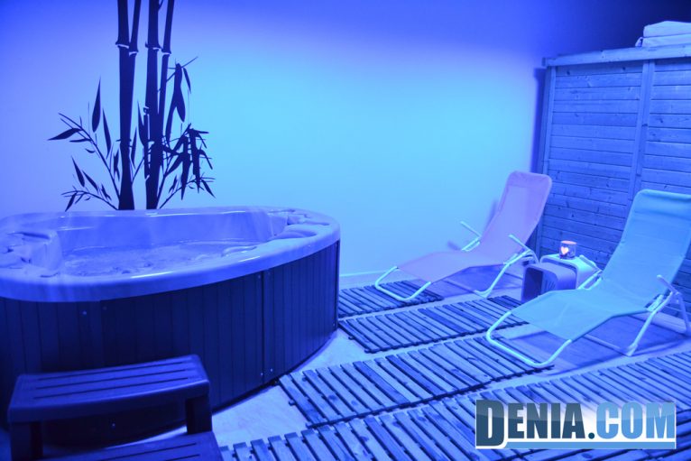 Zona Spa del centro de masajes Asahi Bienestar en Dénia