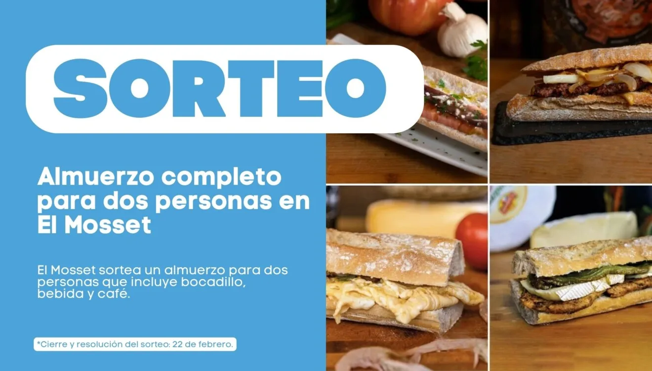 Sorteo de un almuerzo completo para dos personas en El Mosset