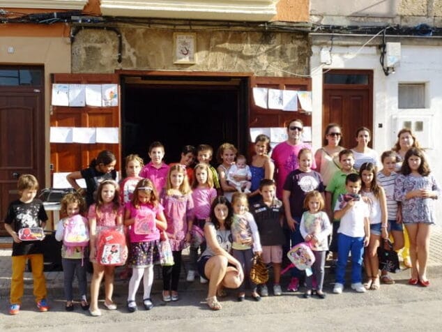Concurso de dibujos infantiles en la Falla Baix la Mar el pasado 9 de octubre