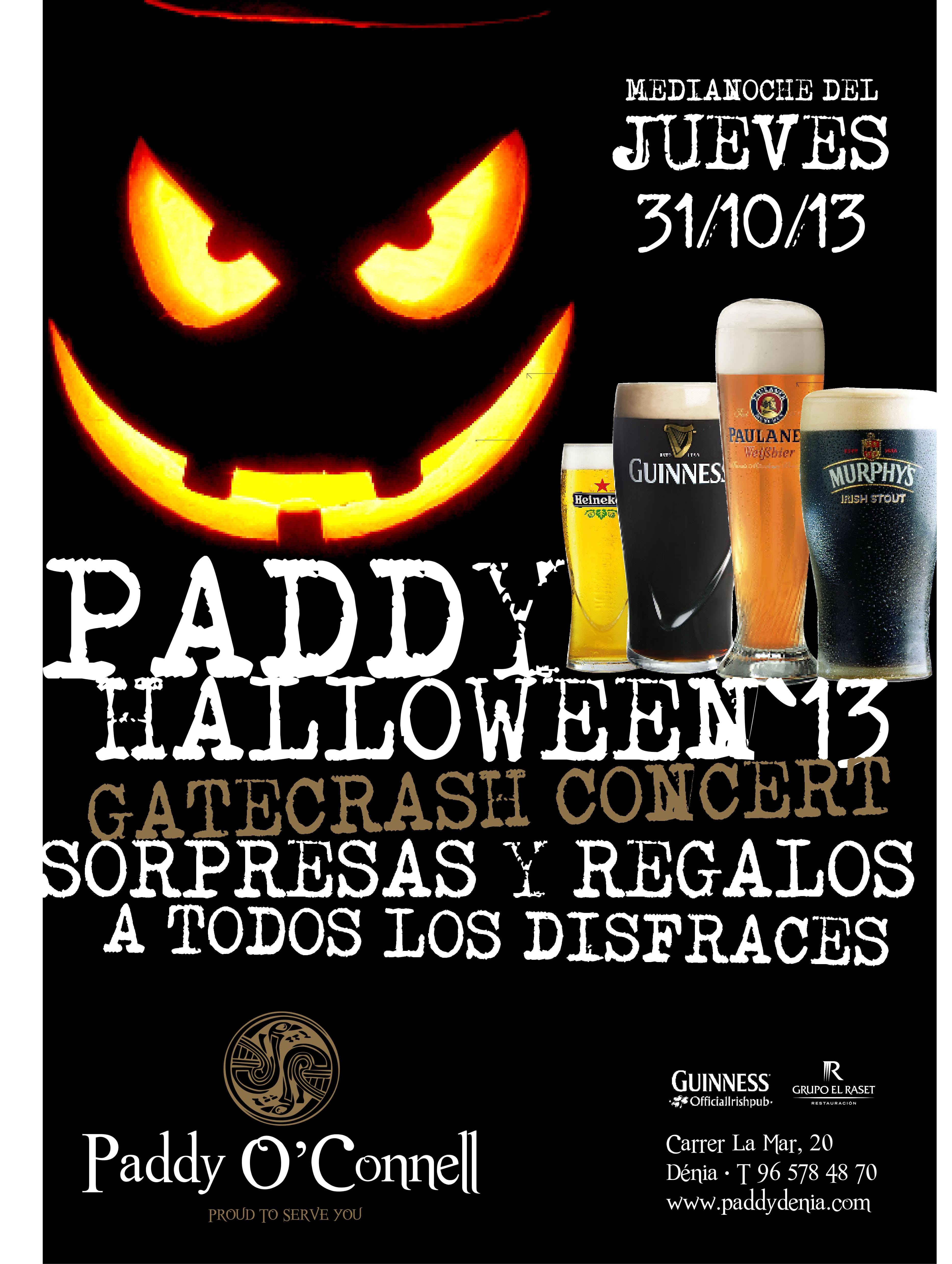 Halloween terrorífico en Paddy O'Connell 1 HALLOWEEN 2013 Paddy O'Connell
