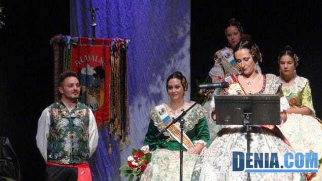 Palabras de Andrea Barber Fallera Mayor de la Falla Saladar 2014
