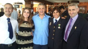 Sara femenia y Jaume Bertomeu en el día de los Ángeles Custodios Dénia