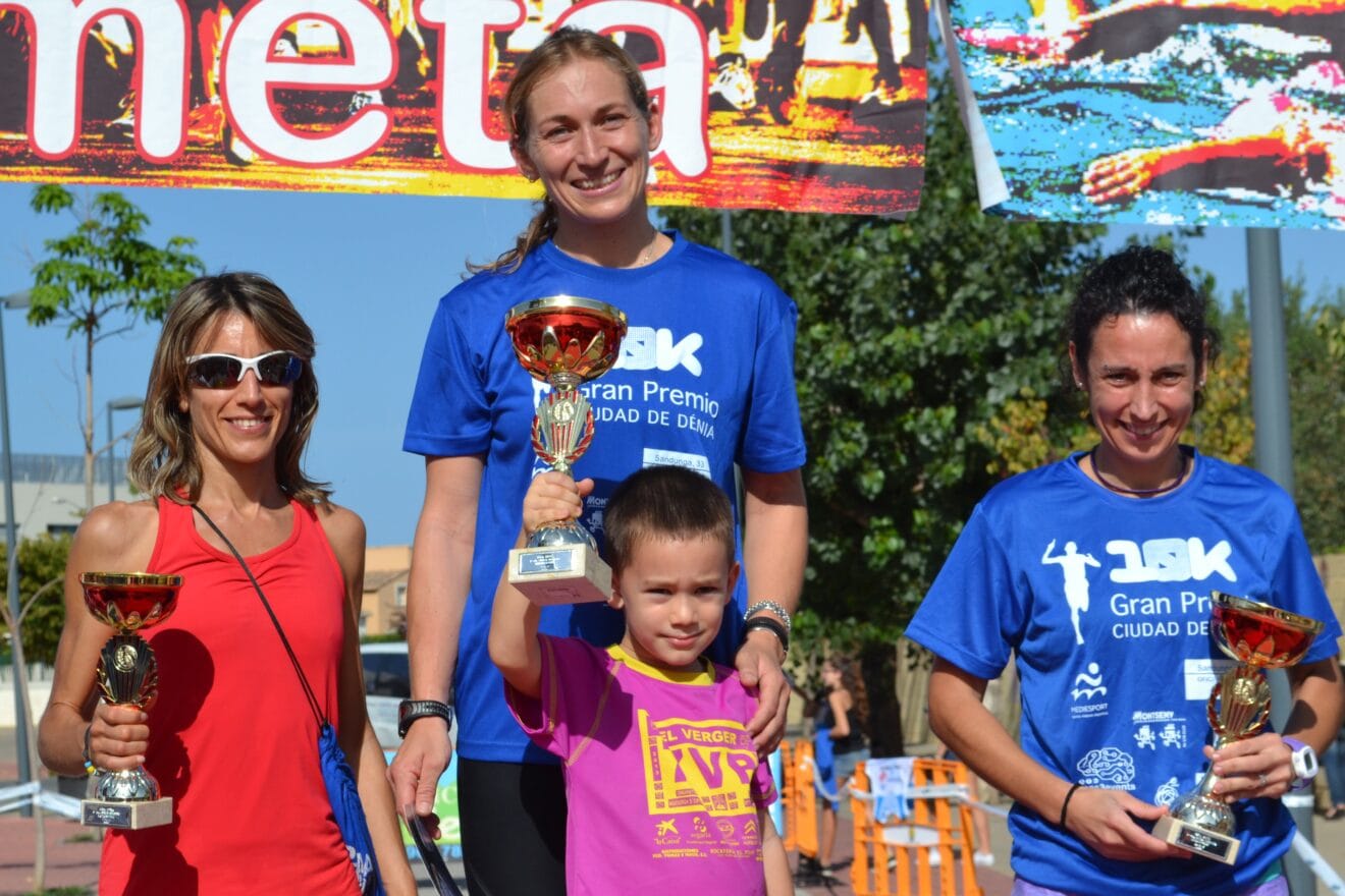 Christina Mallett, Ana Alberola y Sonia Estevez, podium Senior Fem.