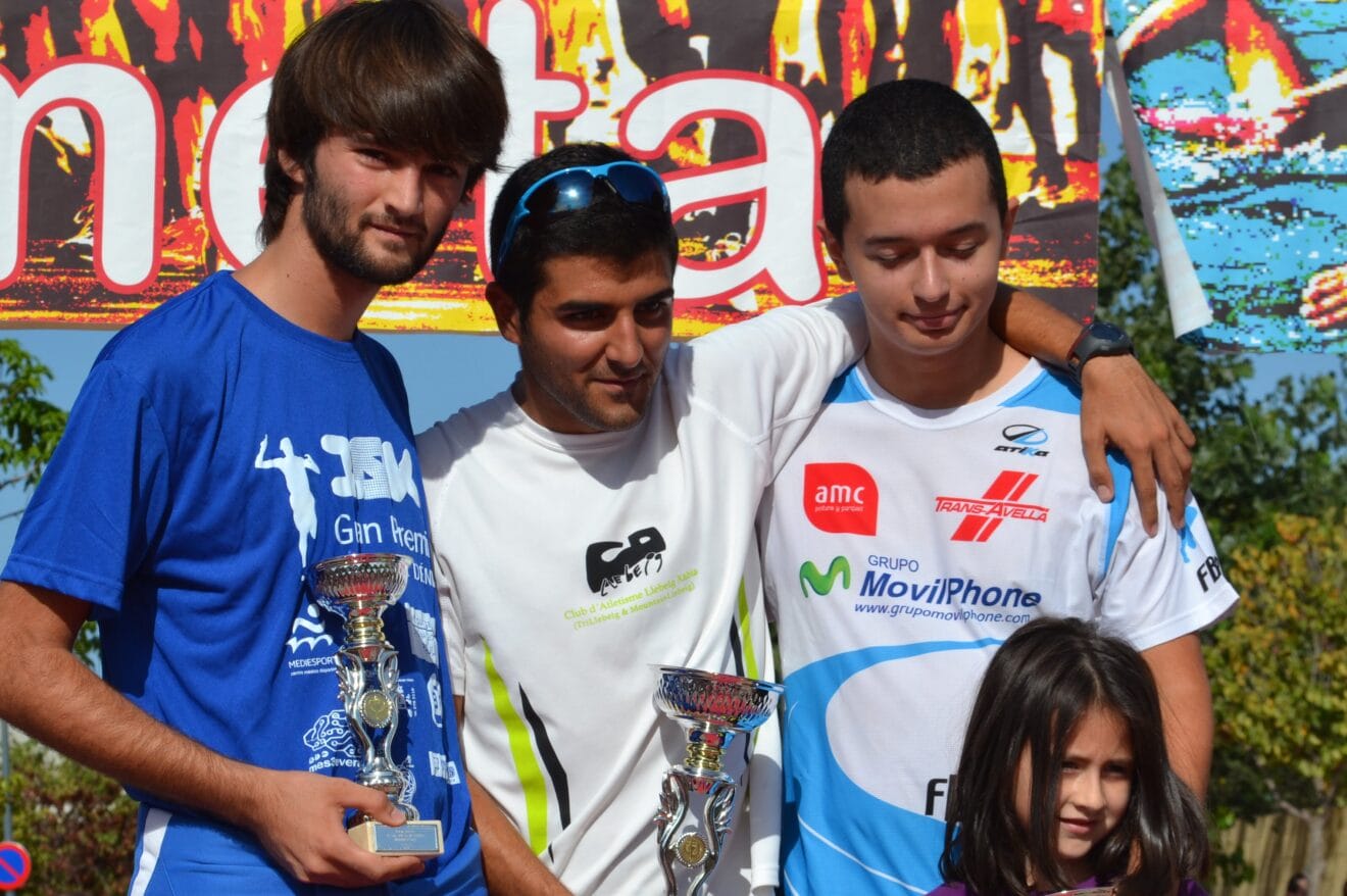 Toni Soler, Carlos Gimeno y Ehinner Castro podium Sub 23