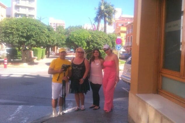 Televisiones bielorrusas graban en Dénia