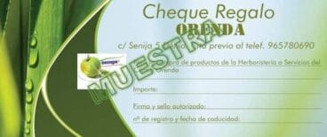 Cheque regalo Orenda
