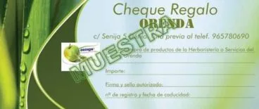 Cheque regalo Orenda