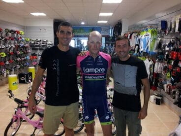 Chris Horner en Cicles Desnivell