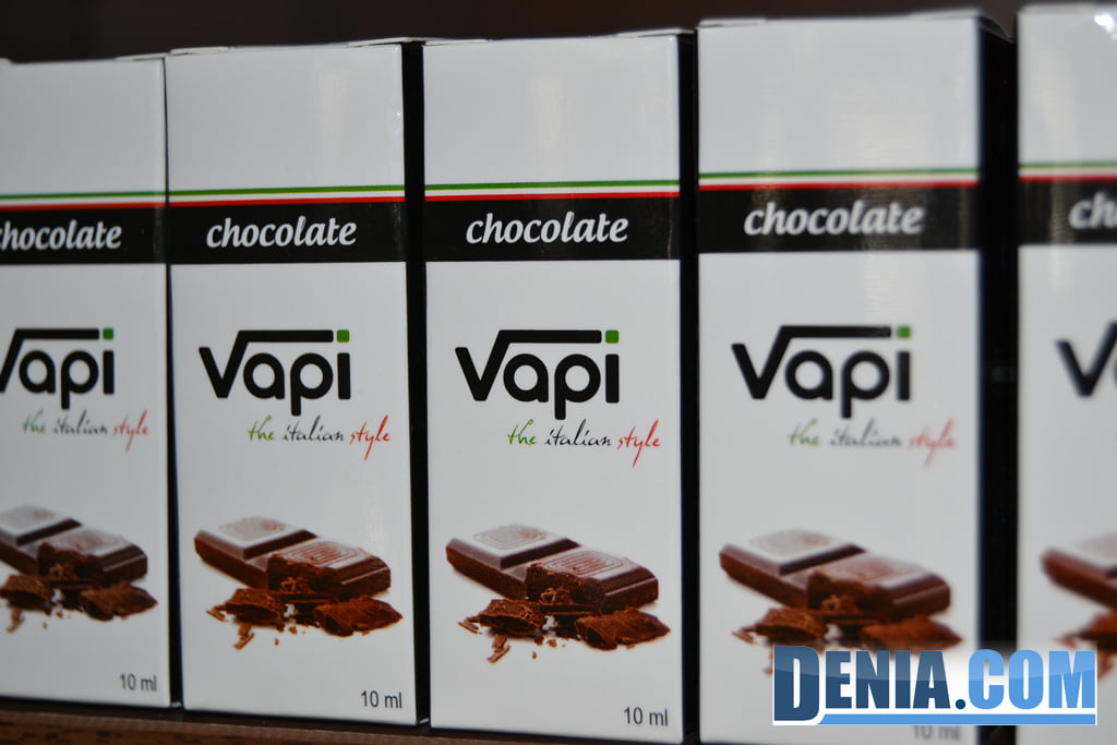Cigarros electrónicos con sabor a chocolate en Dénia
