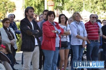 Concentración por el tren en Dénia