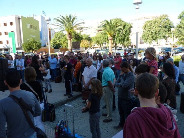 Concentración por el tren en Dénia 07