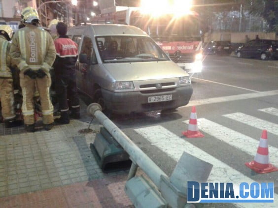 Incidente en la Avenida de Alicante de Dénia