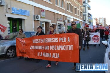 Manifestación 23N en Dénia