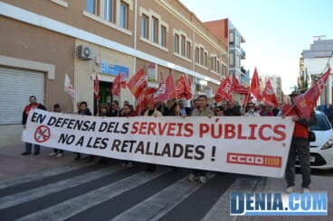 Manifestación 23N en Dénia