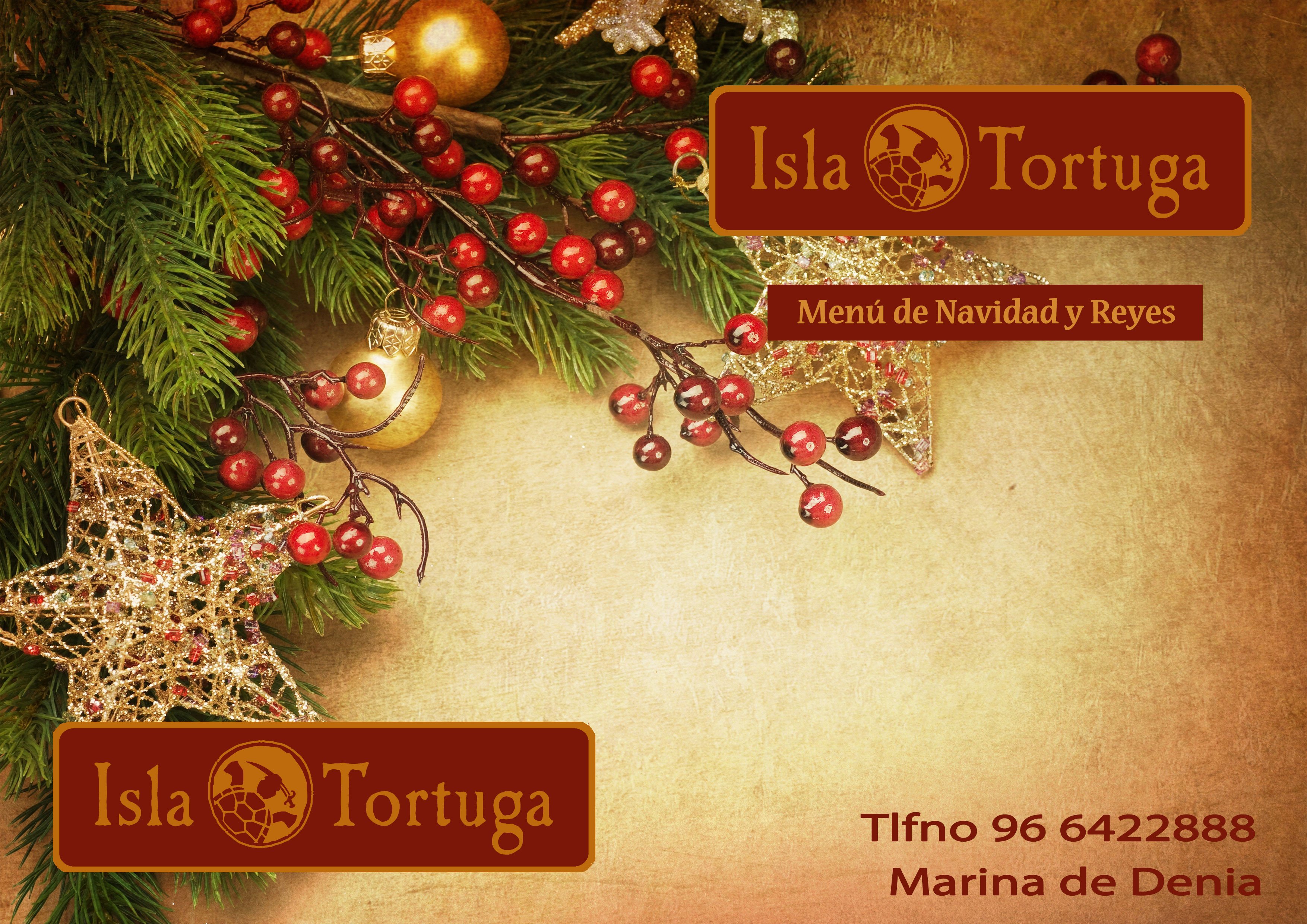 Menús especiales navidad 2013 Isla Tortuga