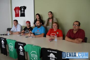 Portavoces de la Plataforma de Afectados por las Hipotecas de la Marina Alta