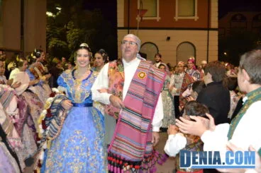 Presentación de la Falla Campaments 2014 – Llegada de la comisión