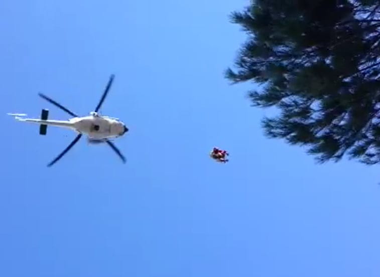 Rescate de una mujer en el Montgó