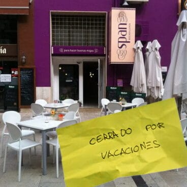 Span cerrado por vacaciones