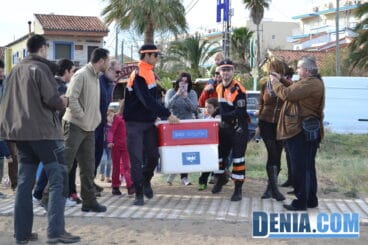 Llegada de las tortugas a la playa