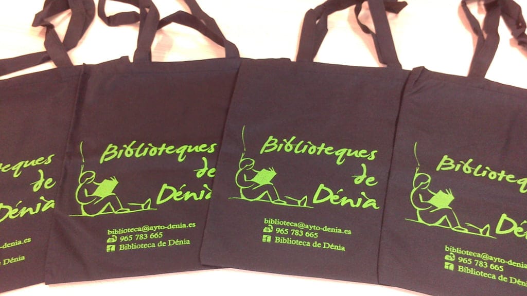 Bolsas reutilizables de la Biblioteca de Dénia