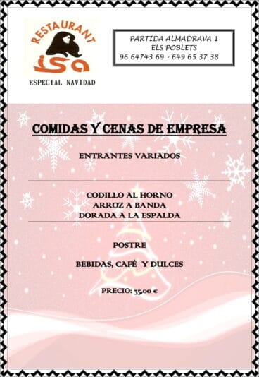 COMIDAS Y CENAS DE EMPRESA 2013