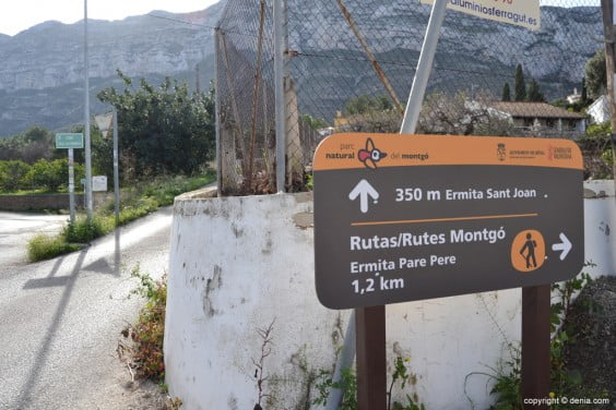 Camino de acceso a la ermita de San Juan de Dénia