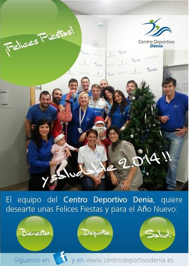 Centro Deportivo Dénia os desea Felices Fiestas