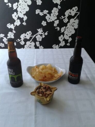 Cervezas artesanas de la Marina Alta Riu Rau y Tyris en Tapes del Port