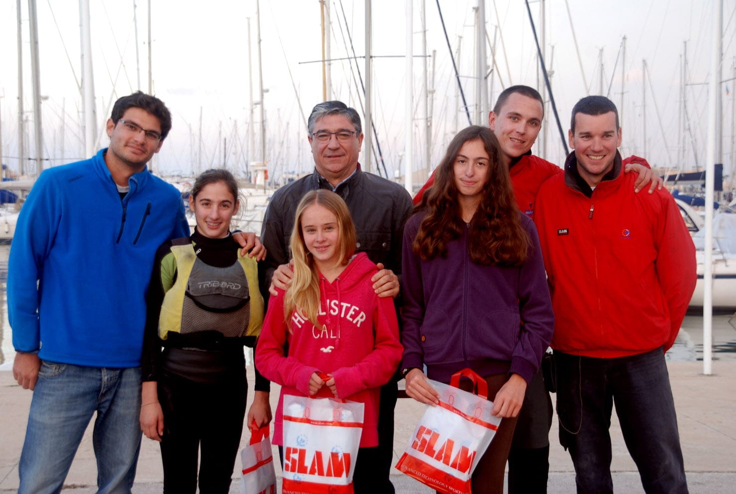 Podium del Trofeo Otoño de Vela del RCN. Dénia
