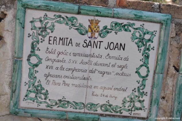 Explicación de la ermita de San Juan de Dénia
