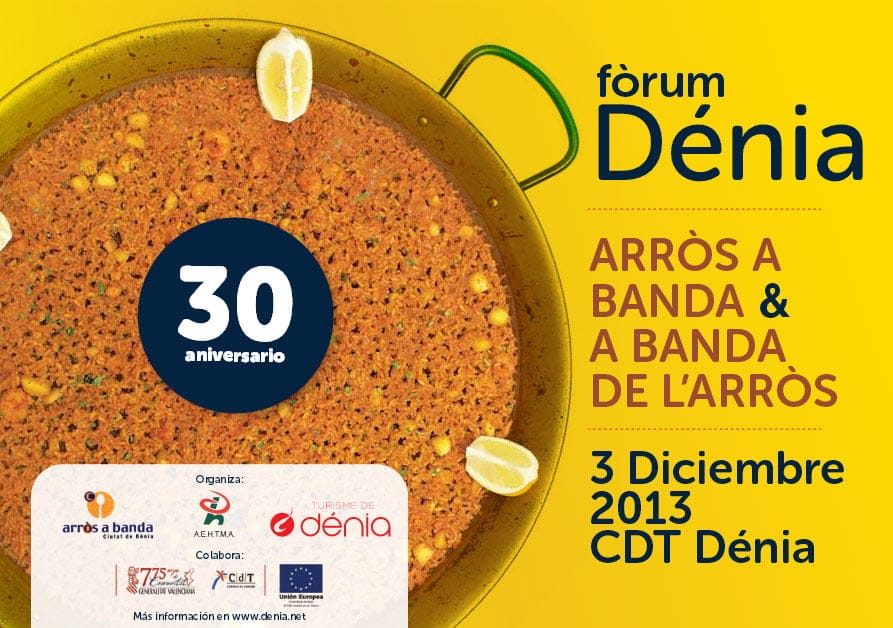 Rafa Soler y Evarist Miralles se suman al foro Dénia: Arròs a banda & a banda de l'arròs 1 Fòrum Dénia Arròs a Banda