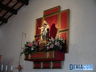 Imagen de santa Paula en la ermita