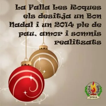 La Falla Les Roques desea Feliz Navidad