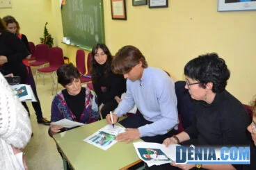 Las docentes del centro felices con la visita