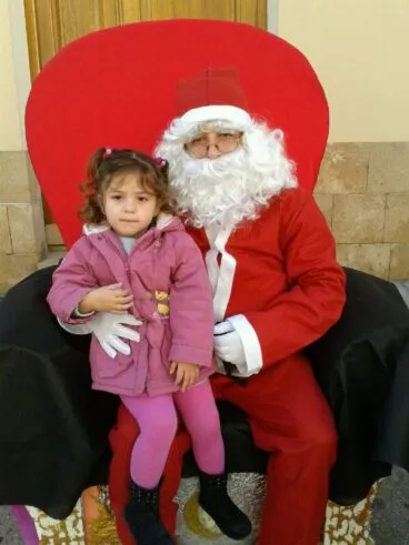 Los niños de Baix la Mar con papa Noel