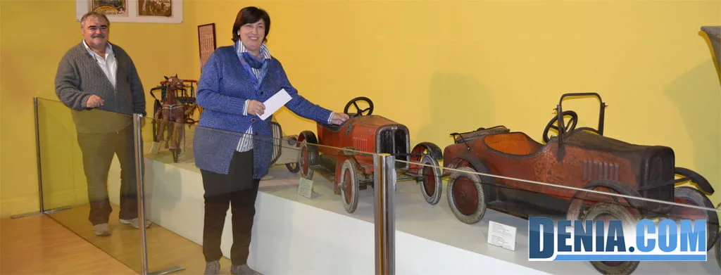 Pepa Font y Josep Gisbert en el Museo del Juguete de Dénia