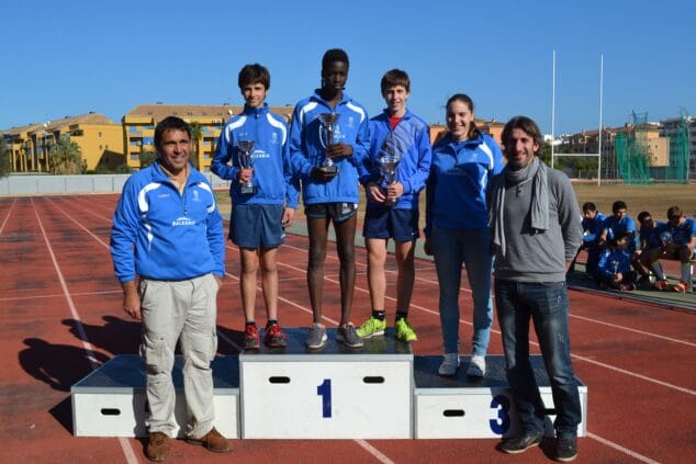 Podium comarcal infantil masculino