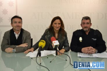 Presentación de las acciones de seguridad en Navidad en Dénia