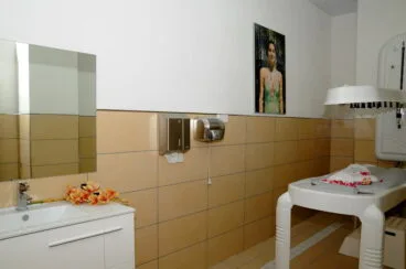 Sala de masajes en el Centro Deportivo Dénia