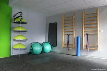 Zona estiramientos Centro Deportivo Dénia