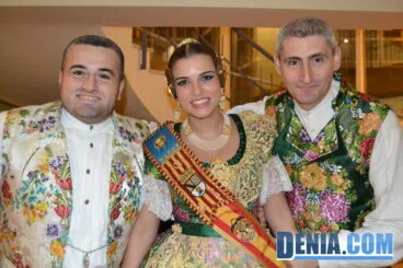 Sara Femenia con Jose Candel y Jaume Bertomeu