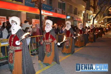 Pajes del rey Melchor en Dénia