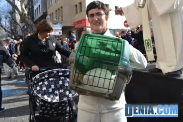 Conejos en la bendición de animales de Dénia