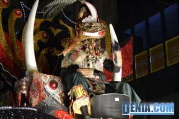 El Rey Baltasar en la cabalgata de Dénia