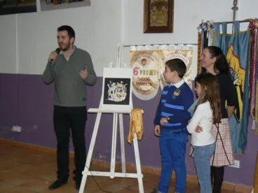 Artistas de Campaments en la presentación de sus bocetos