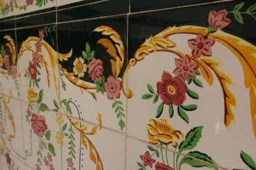 Detalle de los azulejos de la Ermita del Pare Pere